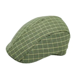 Gorra de tela Kbas Cuadros Verde