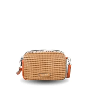 Bandolera frontal perforado Ventis color Camel