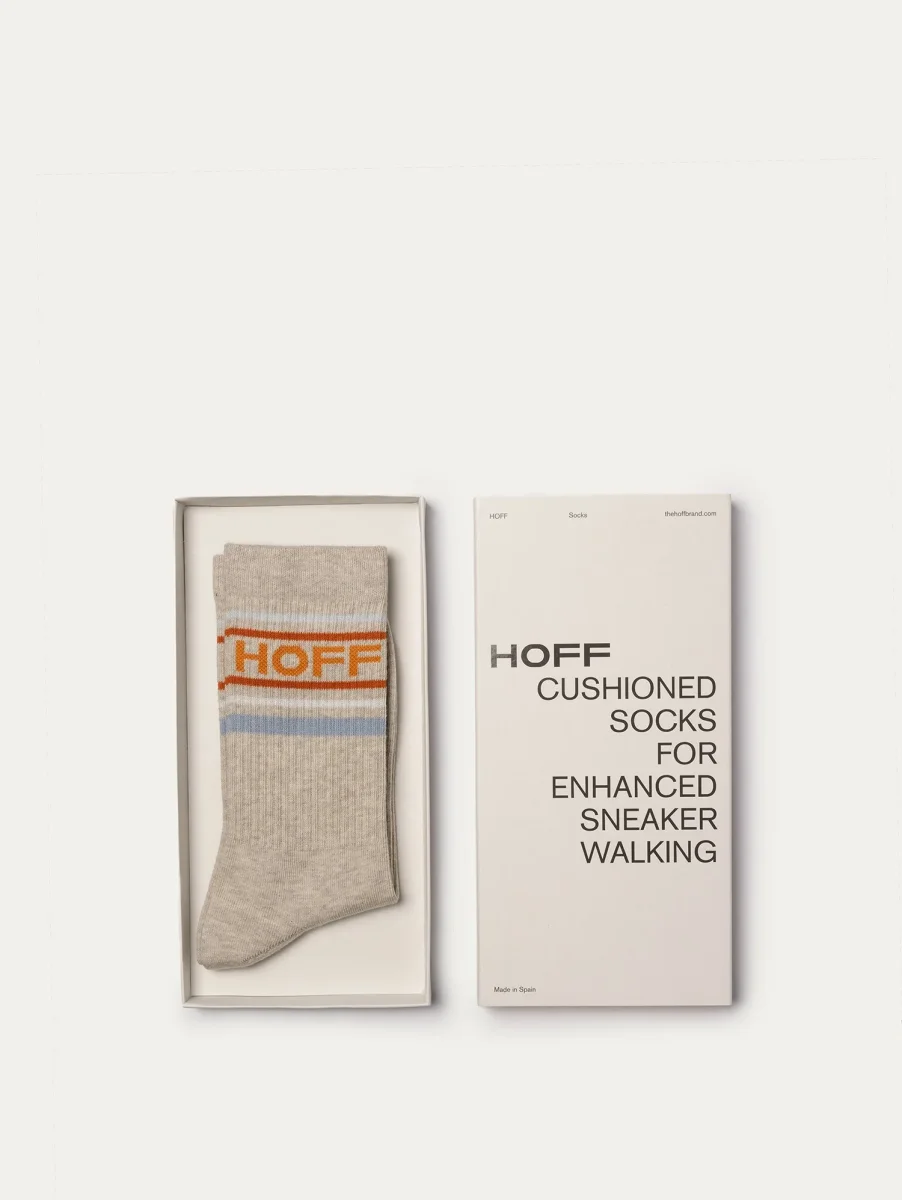 CALCETÍN LOGO BEIGE MELANGE - Imagen 3