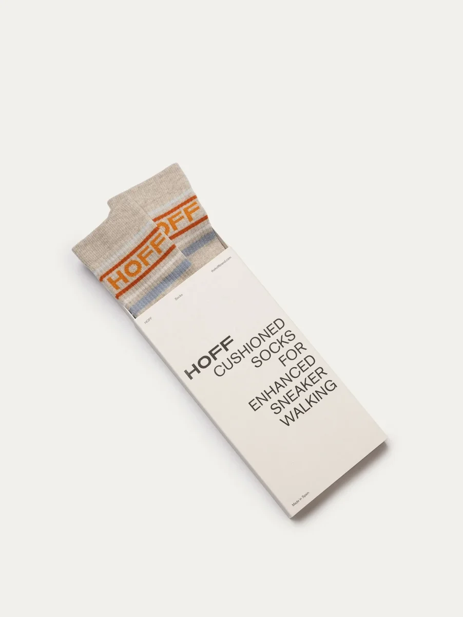 CALCETÍN LOGO BEIGE MELANGE - Imagen 7