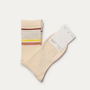 CALCETÍN LOGO BEIGE