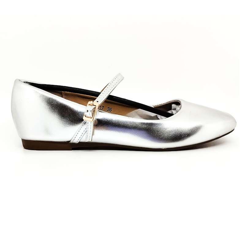 Bailarina plana con hebilla Bellamica Shoes J20017 - Imagen 2