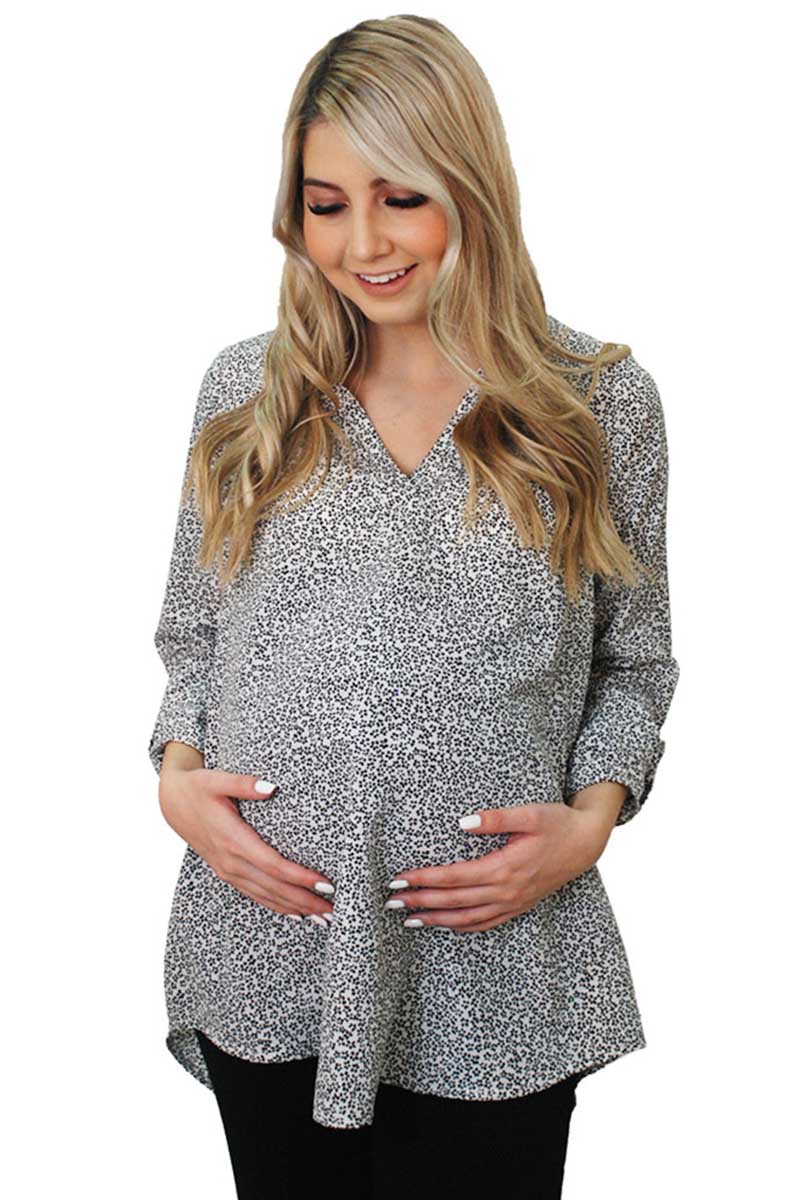 Blusa de maternidad con estampado - Imagen 6