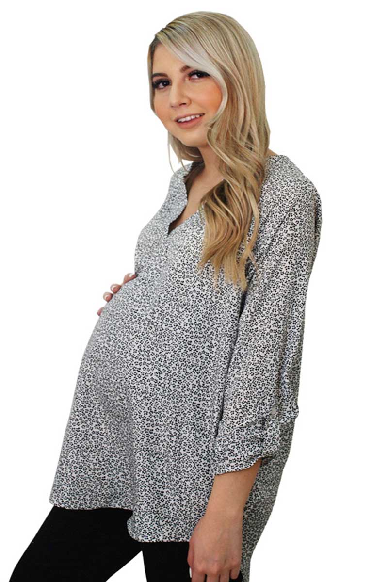 Blusa de maternidad con estampado - Imagen 5