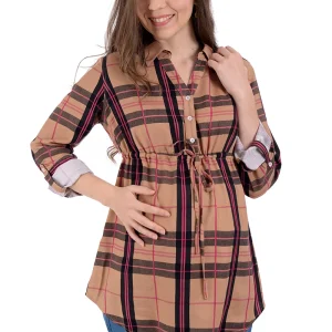Blusa de Maternidad MAMA MIA Maternity Classic Vintage Check.