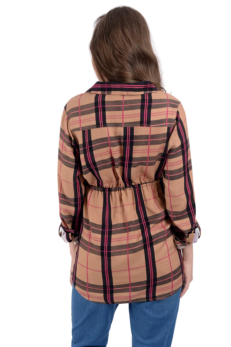 Blusa de Maternidad MAMA MIA Maternity Classic Vintage Check. - Imagen 6