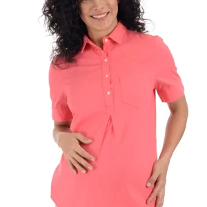 Blusa de Maternidad MAMA MIA Maternity tipo Camisera Entallado al Frente