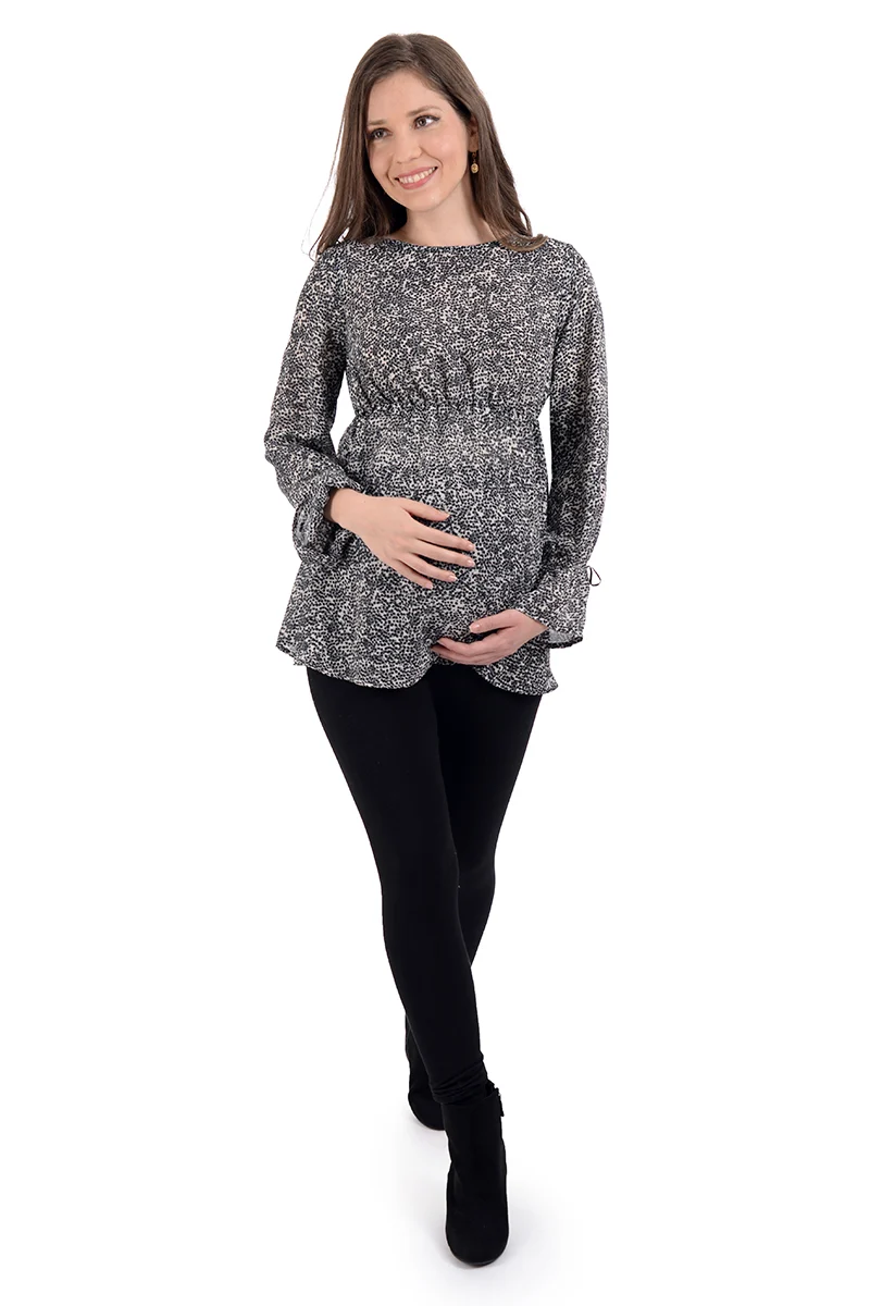 Blusa de maternidad MAMA MIA con puntos - Imagen 6