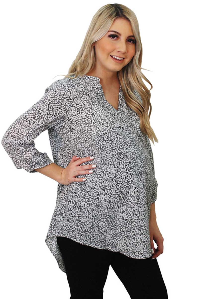 Blusa de maternidad con estampado - Imagen 2