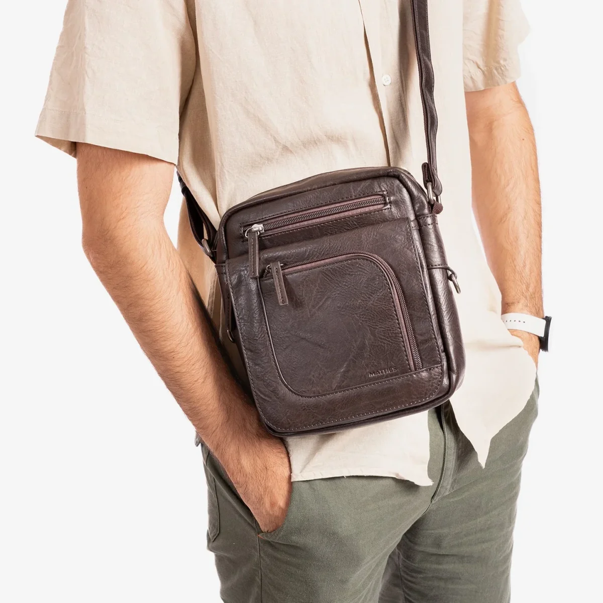 Bolso Bandolera para Hombre Matties Experto (19x23cm) - Imagen 9