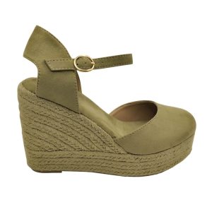 Valenciana con pulsera al tobillo con cuña 10cm y plataforma 3cm Buonarotti CF5319