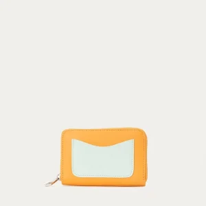 CARTERA PIEL NARANJA