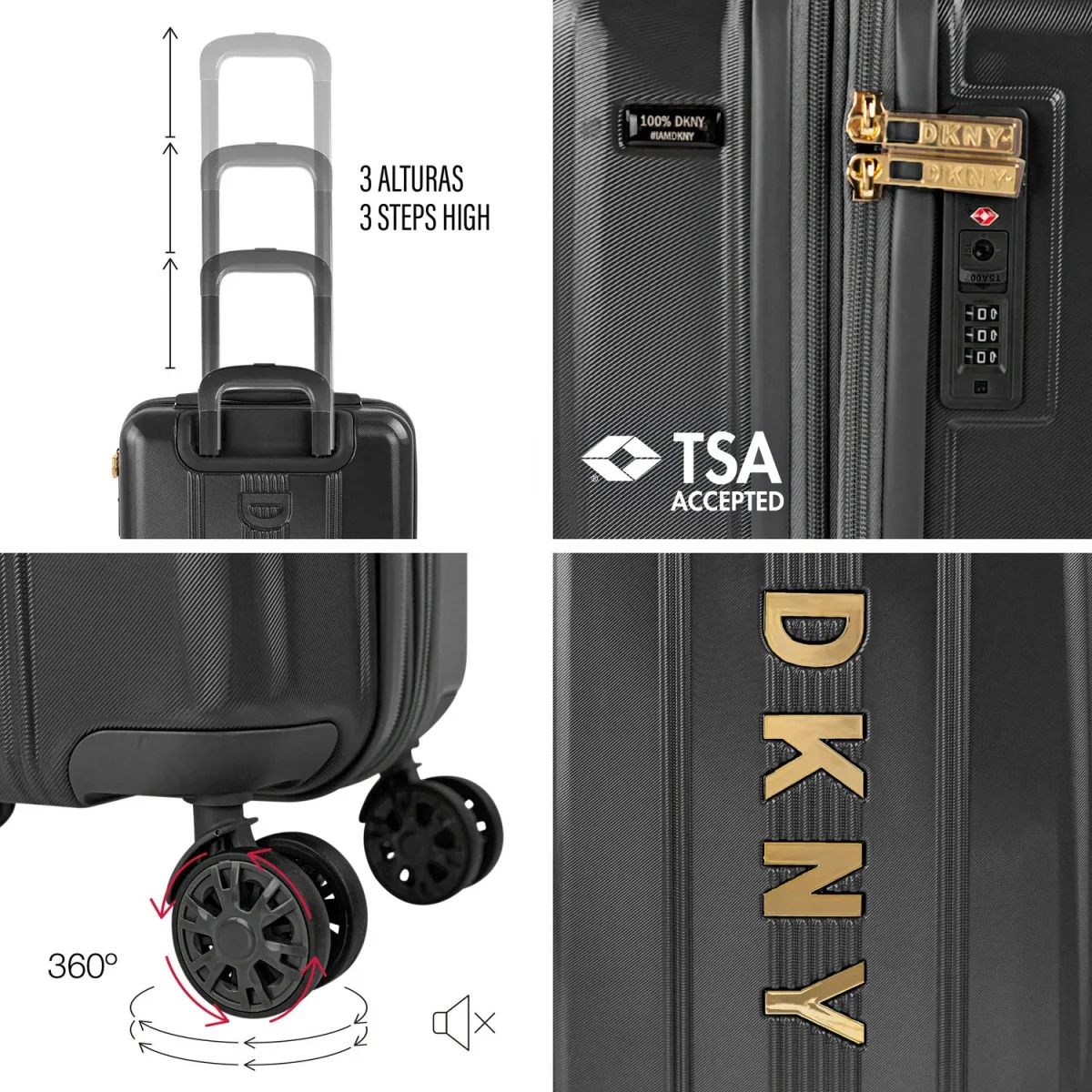 Maleta Cabina DKNY - 1030 Linear (55 x 36 x 23 cm) - Imagen 5