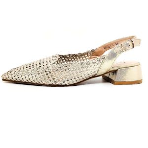 Bailarina destalonada en punta con tacón de 4cm HF Shoes hf1127