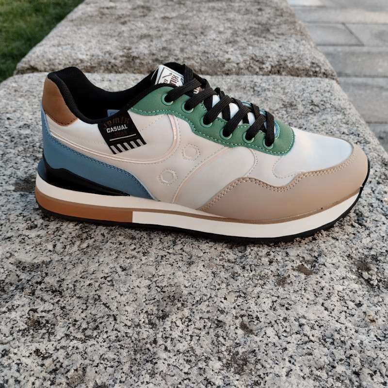 Zapatilla deportiva estilo casual beige Jomix-nu0891-25