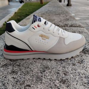 Zapatilla deportiva estilo casual blanco Jomix-nu1510-2