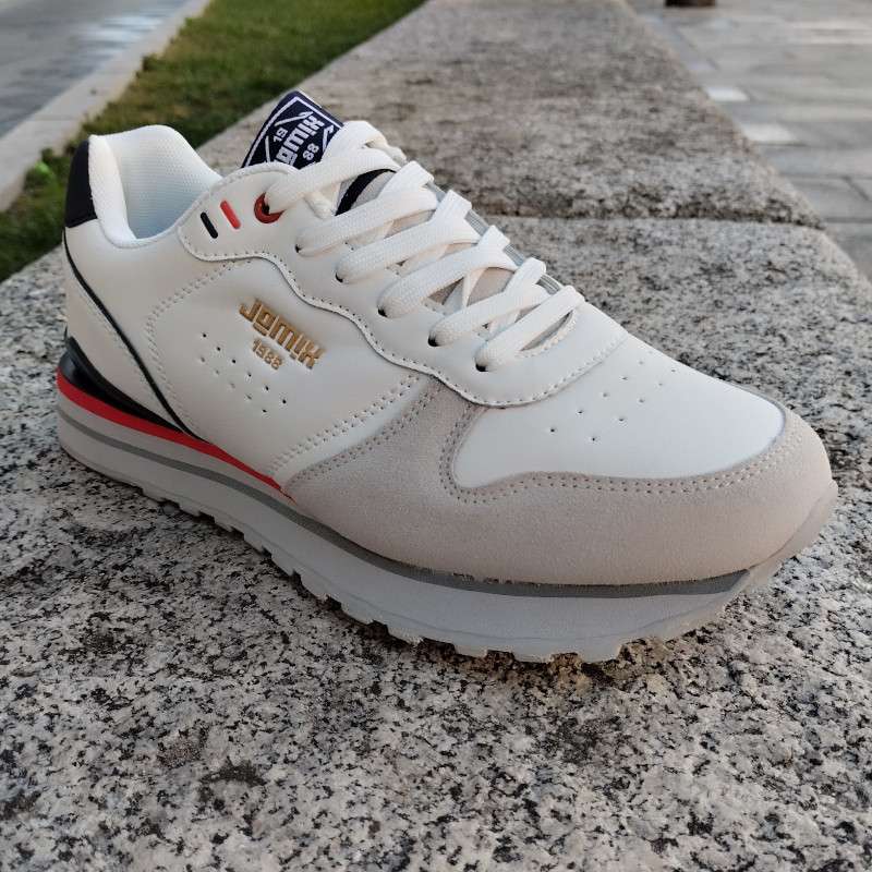 Zapatilla deportiva estilo casual blanco Jomix-nu1510-2 - Imagen 6