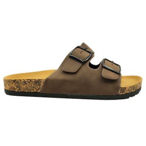 Sandalia bio plana con dos hebillas y suela confort Jomix-su2025-s8