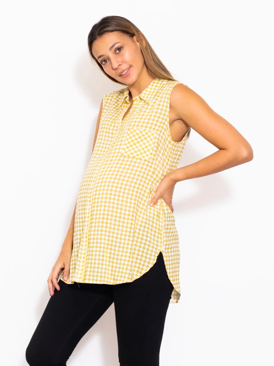 Blusa Para Embarazada Sin Manga - Imagen 2