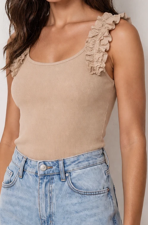 Camiseta ROLLY-VOL beige - Imagen 3