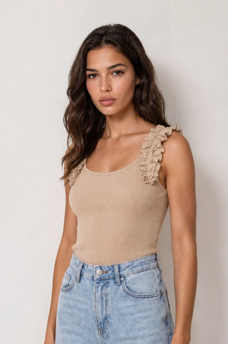 Camiseta ROLLY-VOL beige - Imagen 2