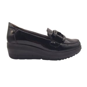 Mocasín de charol con cuña 4 cm Mysoft 26M585