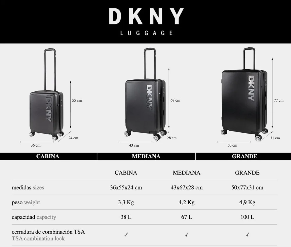 Juego de 2 Maletas Mediana y Grande DKNY - 3103 Simply Put - Imagen 6