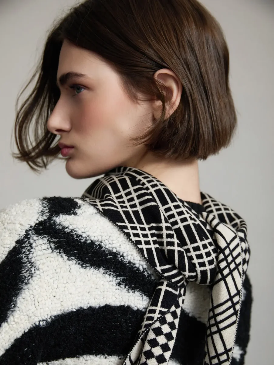 Pañuelo Jacquard Ivory - Imagen 3