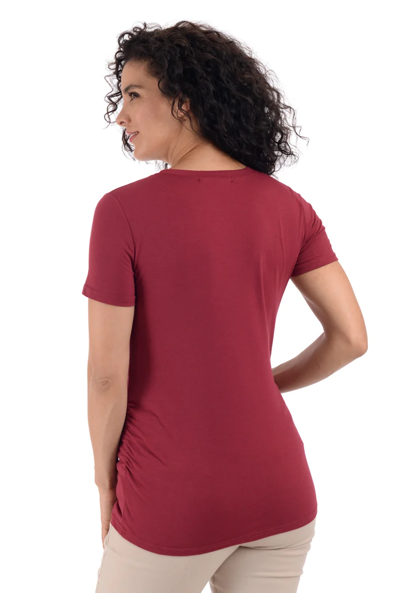 Playera de Embarazada MAMA MIA Maternity con Estampado Brilloso al Frente - Imagen 5