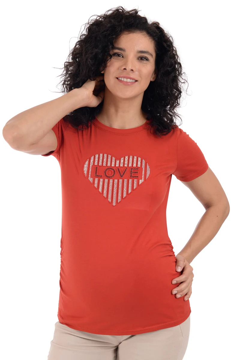 Playera de Maternidad Con Estampado Love - Imagen 8