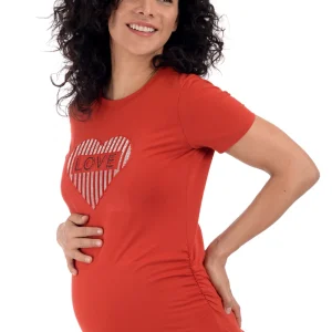 Playera de Maternidad Con Estampado Love
