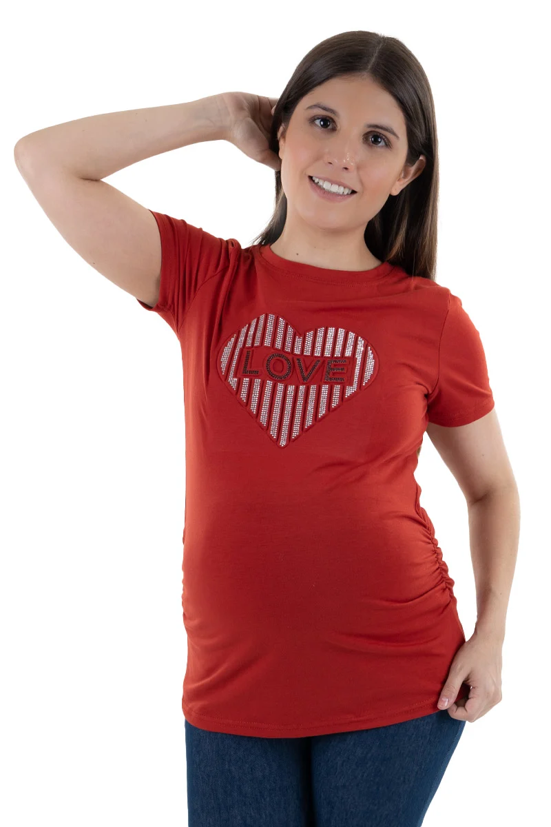Playera de Maternidad Con Estampado Love - Imagen 4