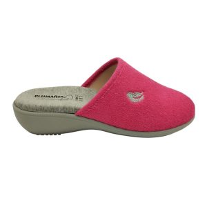 Zapatilla casa chinela de rizo con cuña 3.5cm Plumaflex 14500