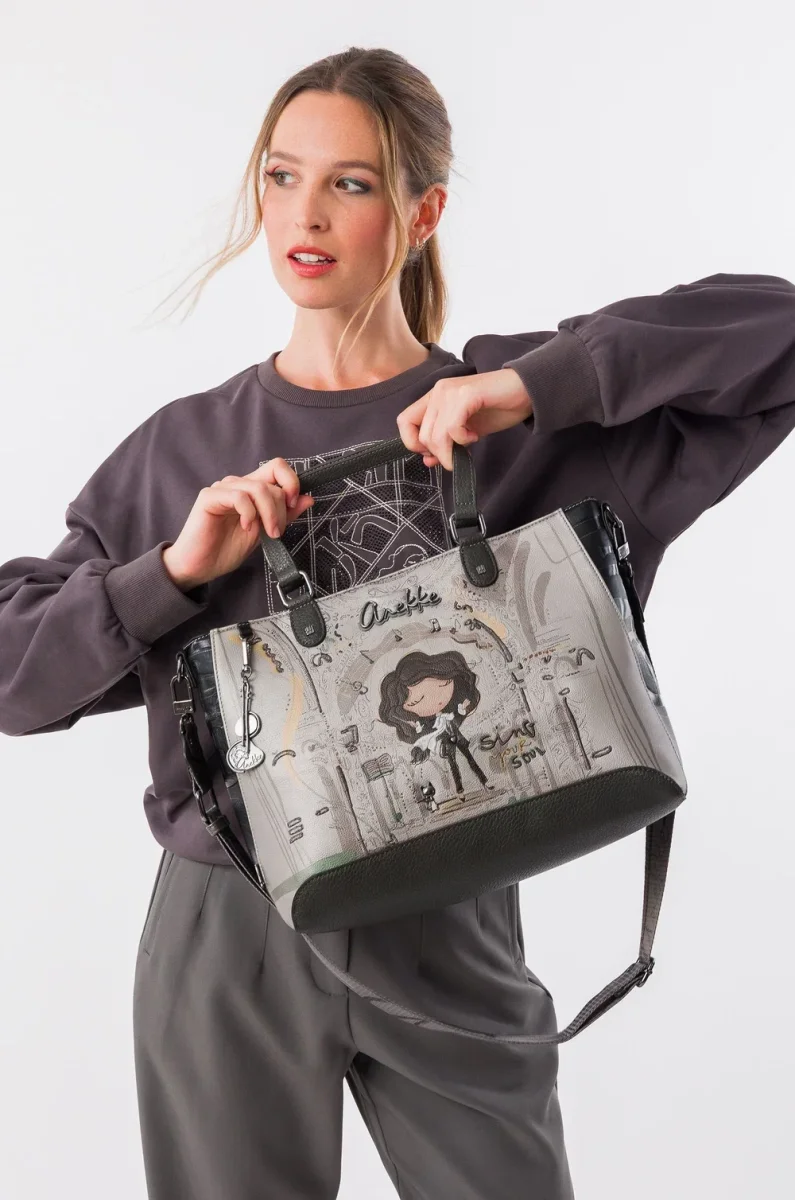 Bolso de asa corta y bandolera cuadrado Anekke Orchestra - Imagen 3