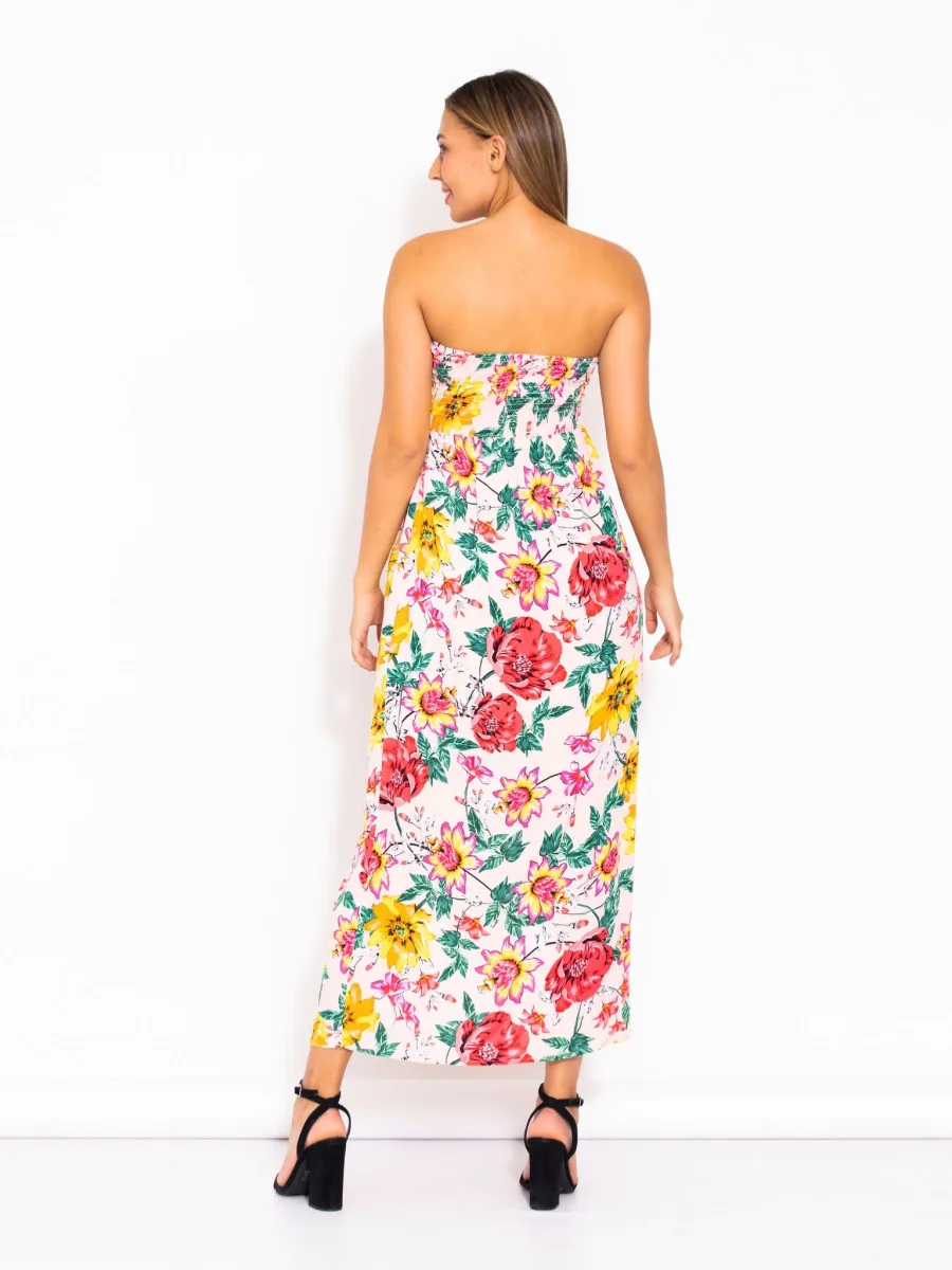 VESTIDO DE EMBARAZO "MELON STRAPLESS" - Imagen 3
