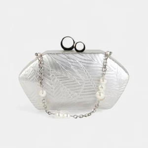 Bolso de Fiesta tipo Clutch Volum Dione Plata