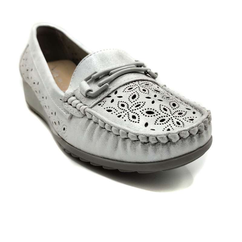 Zapato mocasín ancho especial con cuña de 3cm Yameiji dr1260 - Imagen 8