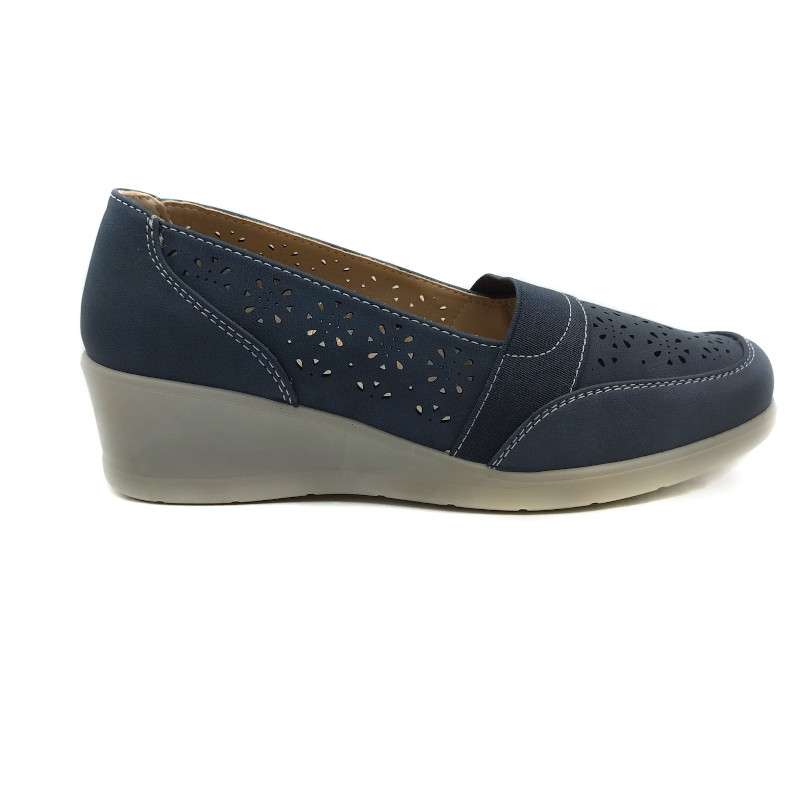 Zapato mocasín ancho especial cuña 4cm Yameiji zsb153