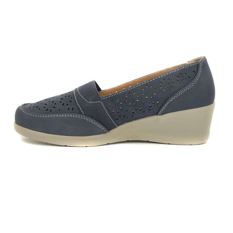 Zapato mocasín ancho especial cuña 4cm Yameiji zsb153 - Imagen 3